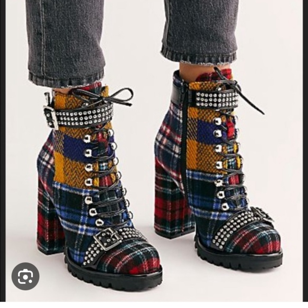 Jeffrey Campbell Plaid Boots